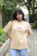 Red Flags Oversized Tee – Sand Beige