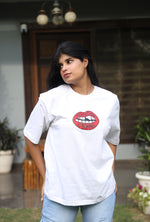 “Perfection Is Boring” tee – Red Lips