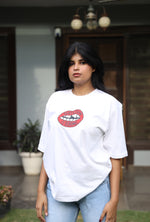 “Perfection Is Boring” tee – Red Lips