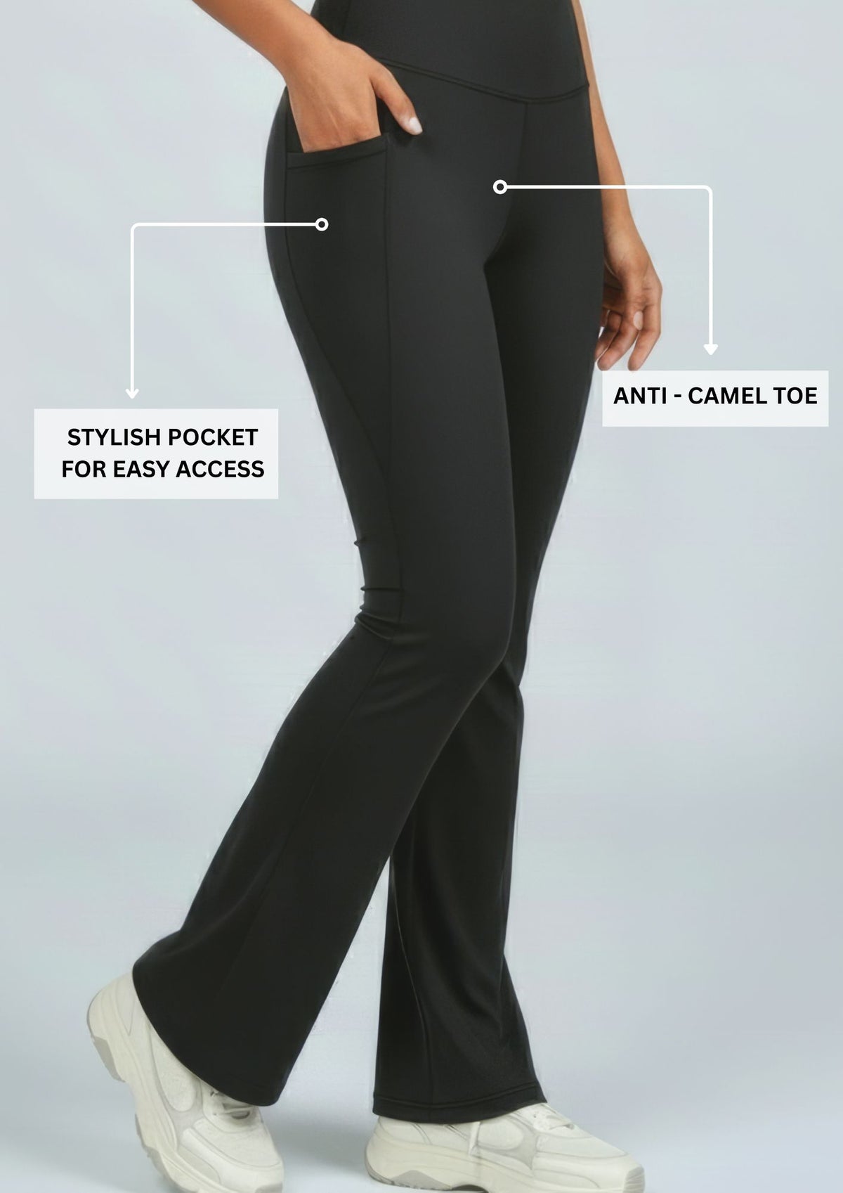 Aura - Black Flare Pants