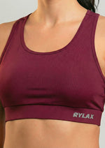 Rylax Essential Maroon Sports Bra